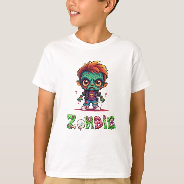 Camiseta Zombie Kid - Ash (Frente)