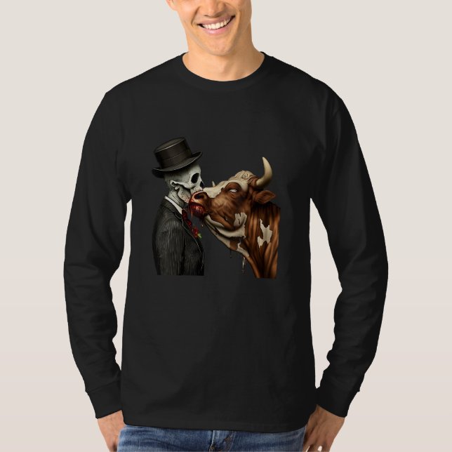 Camiseta Zombie Kisses Cow (Frente)