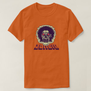 Camiseta ZOMBIE Laranja Olhos Verdes
