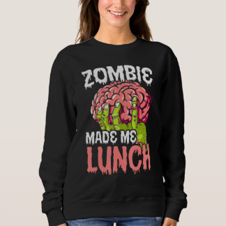 Camiseta Zombie Me Fez Almoçar O Truque De Halloween Ou Tra