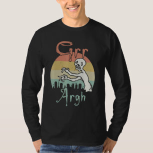 Camiseta Zombie Morto Mummy Grr Argh Halloween Retro