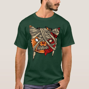 Camiseta Zombie Mummy Cat Assustadora
