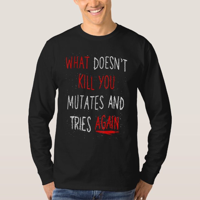 Camiseta Zombie Mutante do Monstro das Halloween (Frente)