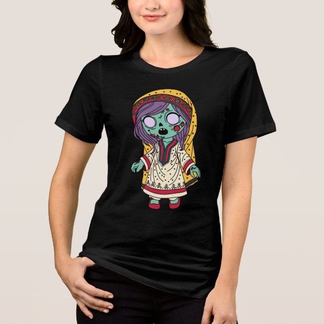 Camiseta Zombie Paquistanês Cute (Frente)