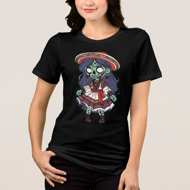 Camiseta Zombie peruana bonita (Frente)