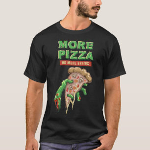 Camiseta Zombie Pizza, Pizza Morta, Presente De Horror