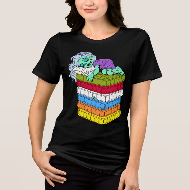 Camiseta Zombie Princess e Pea (Frente)