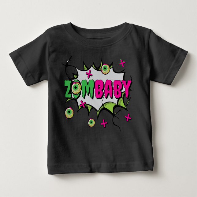 Camiseta Zombie Pun Zombie Cute "ZomBaby" (Frente)