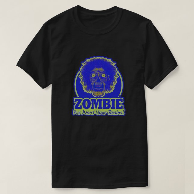 Camiseta ZOMBIE Queremos Seus Cérebros Ver.3 (Frente do Design)
