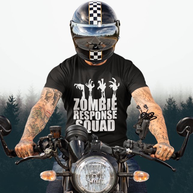 Camiseta Zombie Resposta legal Engraçado (Criador carregado)