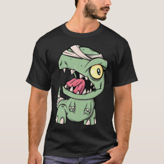 Camiseta Zombie Rex Dinosaur  For Boys Mummy Halloween