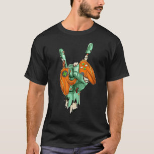 Camiseta Zombie Rock Mão Segurando Pumpin Gaming Controller