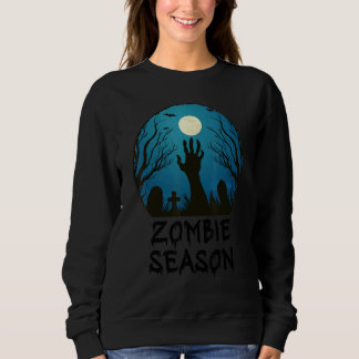 Camiseta Zombie Season Moonlit Graveyard Scary Kids A