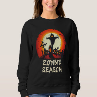 Camiseta Zombie Season Moonlit Scary Graveyard Kids A