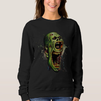Camiseta Zombie Singing Microphone Metal Rock Music Horror