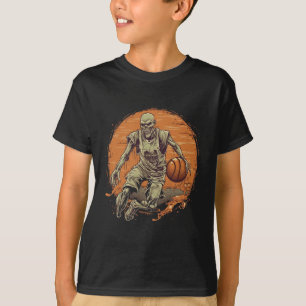 Camiseta Zombie Sketll Player Halloween Esporte Men B