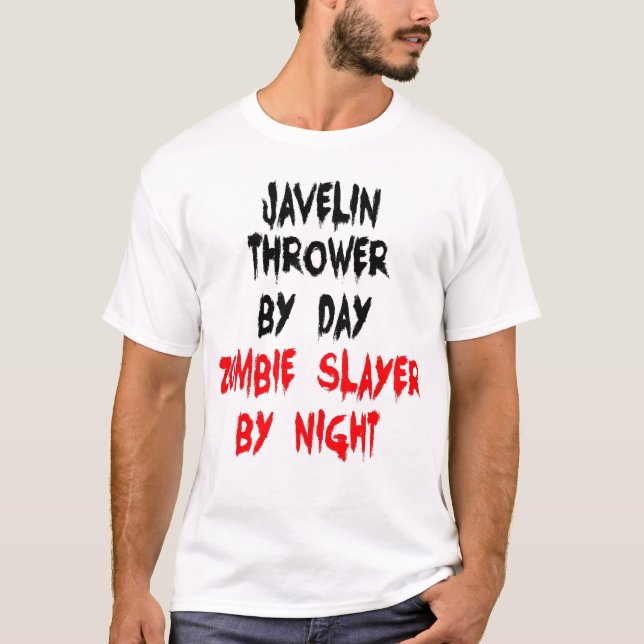 Camiseta Zombie Slayer Javelin Thrower (Frente)