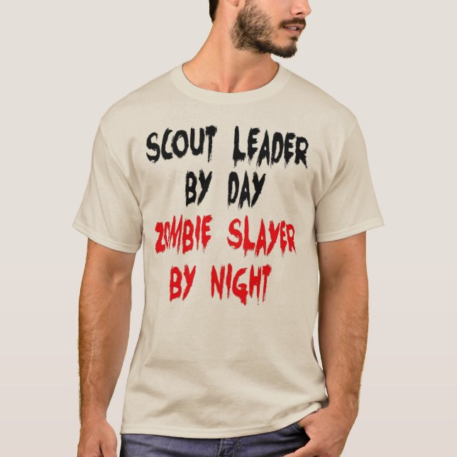 Camiseta Zombie Slayer Scout Líder (Frente)