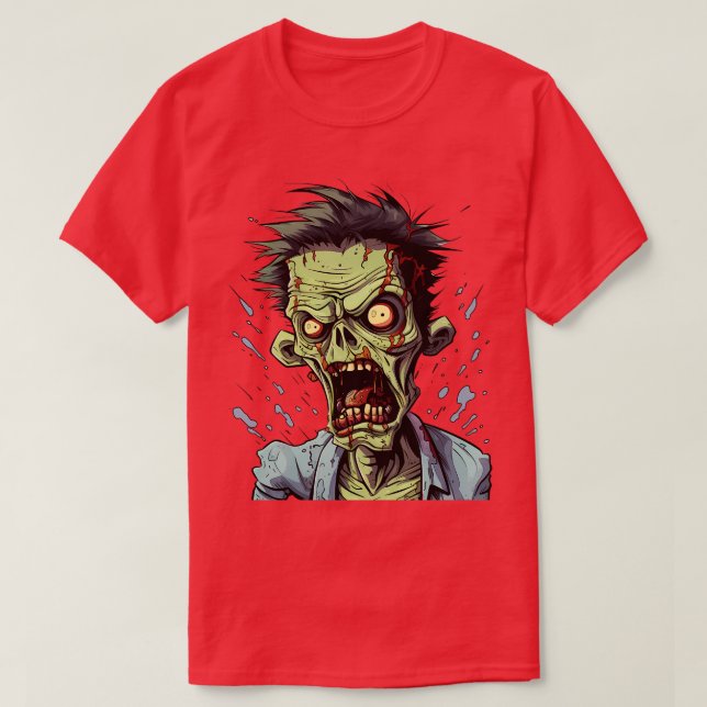 Camiseta Zombie Spooky Halloween Gótico Zombies 2 (Frente do Design)