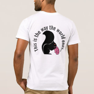 Camiseta Zombie Squirrel, é assim que o mundo termina