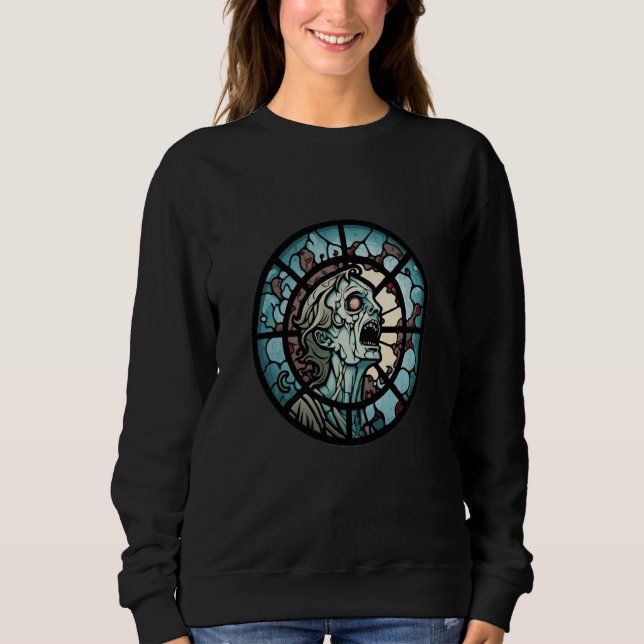 Camiseta Zombie Stained Glass Headshot (Frente)
