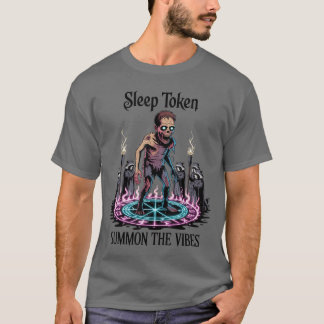Camiseta Zombie Summoning Ritual Sleepoken Horror with Racc