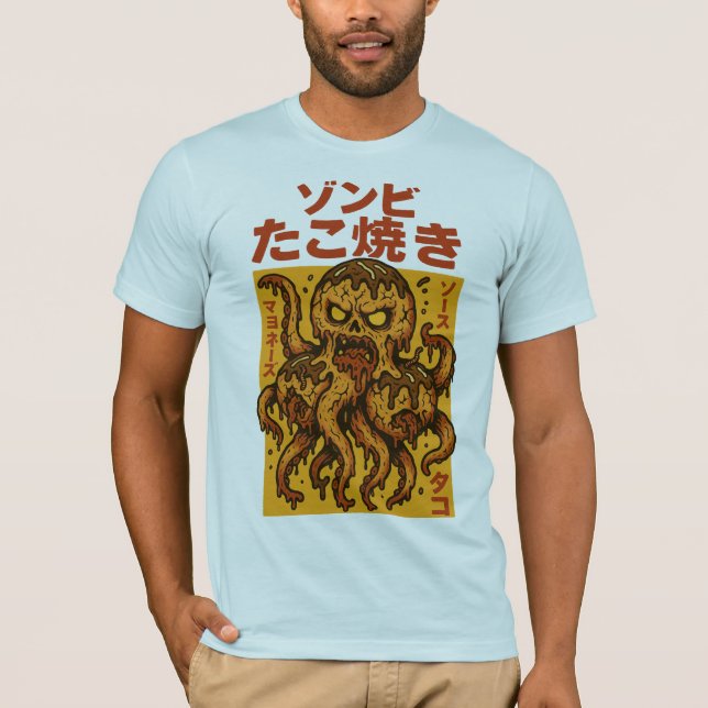 Camiseta Zombie Takoyaki - Terror A - Octopus Japonês Assus (Frente)