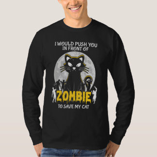 Camiseta Zombie To Save My Cat Halloween