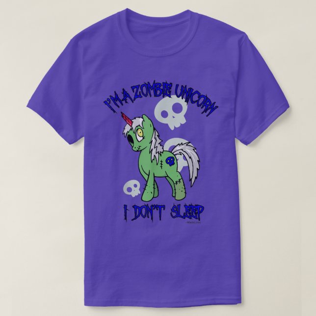 Camiseta Zombie Unicorn (Frente do Design)