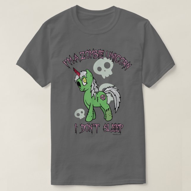 Camiseta Zombie Unicorn (Frente do Design)