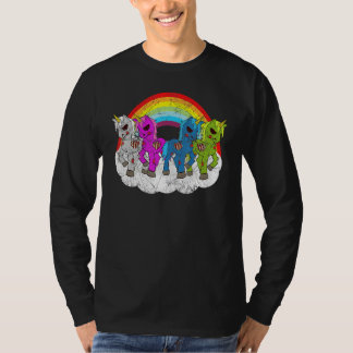 Camiseta Zombie Unicorn Apocalypse Creatures Halloween Zomb