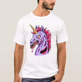 Camiseta Zombie Unicorn Horror Fantasy Creature Design