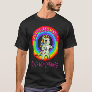 Camiseta Zombie Unicorn Zombiecorn Halloween Rainbow