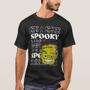 Camiseta Zombie Verde e Dia de as Bruxas engraçado Frankens