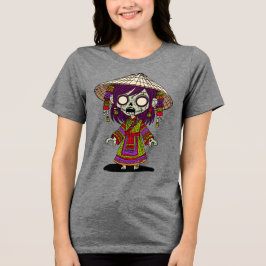 Camiseta Zombie vietnamita bonita