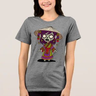 Camiseta Zombie vietnamita bonita