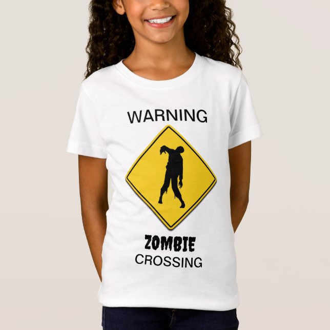Camiseta Zombie Warning Halloween (Frente)