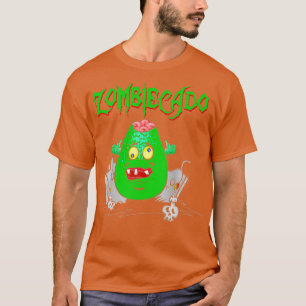 Camiseta Zombiecado Zombie Avocado Halloween Engraçado