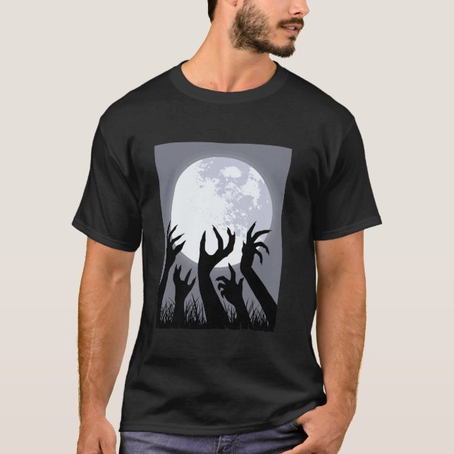 Camiseta Zombiecore Estético Zombie Cheia (Frente)