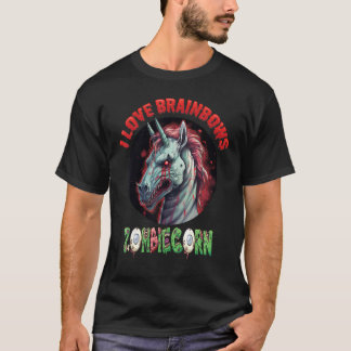 Camiseta Zombiecorn Zombie Unicorn Adoro Brainbows