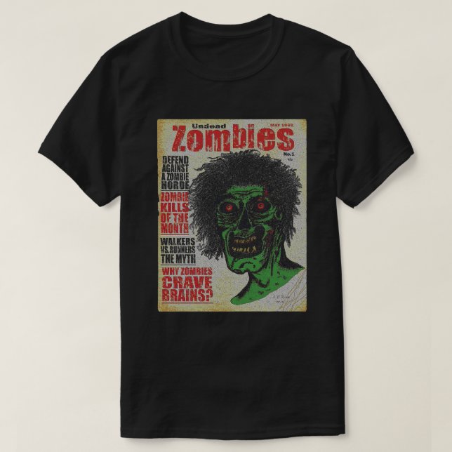 Camiseta ZOMBIES - A Revista (Frente do Design)