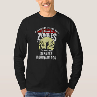 Camiseta Zombies Bernese Mountain Dog Spooky Halloween  