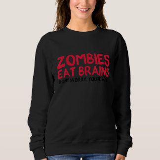 Camiseta Zombies Comem Cérebros Você É Um Festa De Hallowee