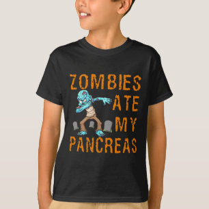 Camiseta Zombies Comeram Meu Pâncreas - Diabetes Divertido 