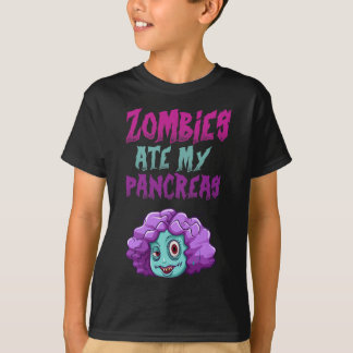 Camiseta Zombies Comeram Meu Pâncreas T1d Diabetes Tipo 1 M