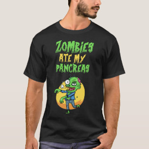 Camiseta Zombies Comeram Meu Pâncreas T1d Diabetes Tipo 1 M