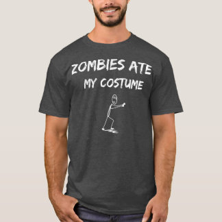 Camiseta Zombies Comeu Minha Ideia Dia de as Bruxas engraça