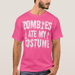 Camiseta Zombies Comeu O Meu Dia de as Bruxas engraçado De