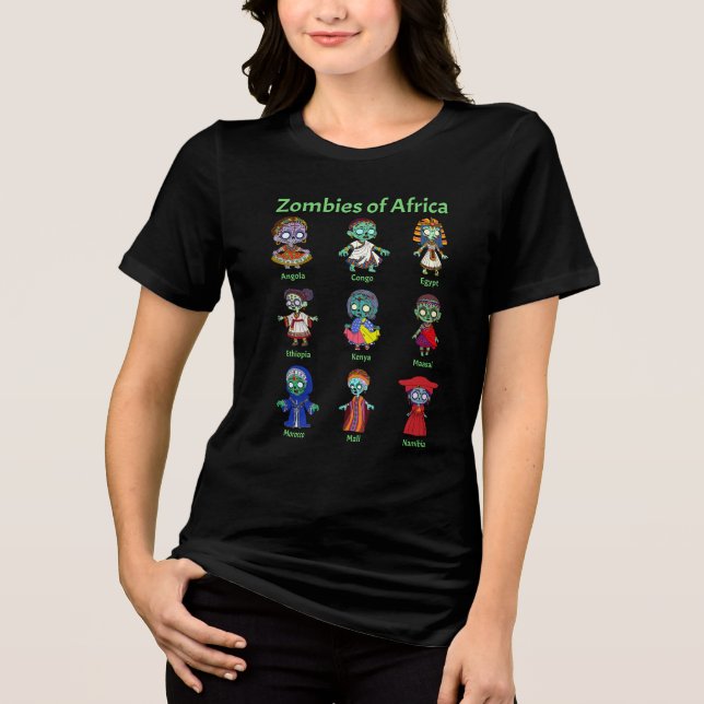 Camiseta Zombies da África (Frente)