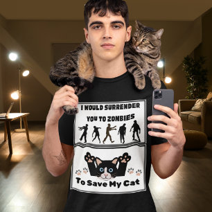 Camiseta Zombies e Minha Comédia Engraçada Engraçada Mente